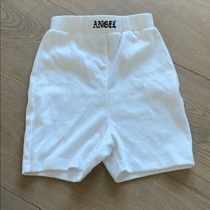 angel biker shorts